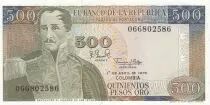 Kolumbien 500 Pesos oro - Gal Santander - Las Salinas - 01-04-1979 - Serial 066802586