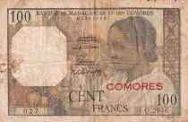 Komoren 100 Francs Women - 1963 - Serial Q.2946