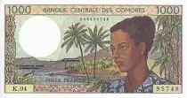 Komoren 1000 Francs - Woman - Anjouan island - 1984 - UNC - P.11b