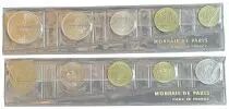 Komoren Set of 10 coins in UNC condition - REUNION + COMORES - 1964 - without box
