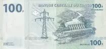 Kongo (RDC) 100 Francs - Elephant - Barrage - 04-01-2022 - Serial MF