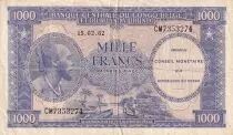 Kongo (RDC) 1000 Francs - African - Antelope - 15-02-1962 - P.2a