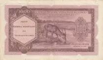 Kongo (RDC) 1000 Francs - African - Antelope - 15-02-1962 - P.2a