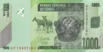 Kongo (RDC) 1000 Francs - Kanioka Box - Okapi - 2022
