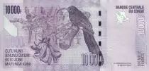 Kongo (RDC) 10000 Francs - Statue - Gnu, birds - 2020 - P.NEW