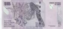 Kongo (RDC) 10000 Francs - Statue - Gnu, birds - 2022