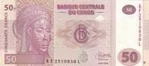 Kongo (RDC) 50 Francs - Mask - Village - 04-01-2022 - Serial KF