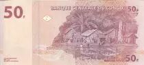 Kongo (RDC) 50 Francs - Mask, Village - 2013 - P.97A