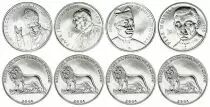 Kongo (RDC) SET.1 Set of 4 coins with John Paul II