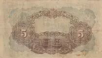 Korea 5 yen - Bearded man - Block 10 - 1944 - P.34a