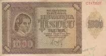 Kroatien 1000 Kuna - Young girl - Mountains - 26-05-1941 - Serial C