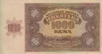 Kroatien 1000 Kuna - Young girl - Mountains - 26-05-1941 - Serial F