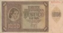 Kroatien 1000 Kuna - Young girl - Mountains - 26-05-1941 - Serial N