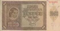 Kroatien 1000 Kuna - Young girl - Mountains - 26-05-1941 - Serial R