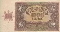 Kroatien 1000 Kuna - Young girl - Mountains - 26-05-1941 - Serial V