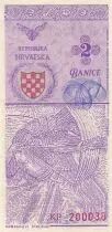 Kroatien 2 banica - Proposal and propagande note - 1990 - Serial KP