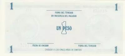 Kuba 1 Peso - Certificado de compra - Serial C