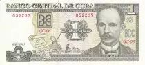 Kuba 1 Peso - J. Marti - Marti\'s birthplace - 2003 - UNC - P.125