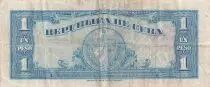 Kuba 1 Peso  -Jos&eacute; Marti - Coat of arms - 1949 - VF - P.77a