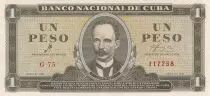 Kuba 1 Peso  -Jos� Marti - Fidel Castro - 1961 - AU - P.94a