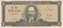 Kuba 1 Peso  -Jos� Marti - Fidel Castro - 1972 - P.UNC - P.102a