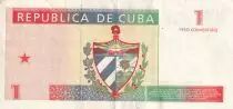Kuba 1 Peso Convertible - Monument - Coat of Arms - 1994 - P.FX37