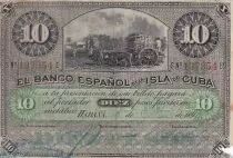 Kuba 10 Pesos - Agriculture - 1896 - F - P.49b