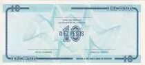 Kuba 10 Pesos - Arms - 1985 - Serial ED - P.FX22
