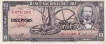 Kuba 10 Pesos - Carlos M. De Cespedes - 1960 - VF+ - 88c