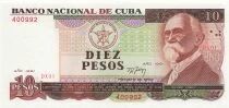 Kuba 10 Pesos - Maximo Gomez - 1991 - Remplacement - P.109