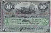 Kuba 10 Pesos Harvesting sugar cane Overprint PLATA