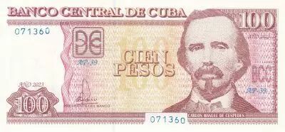 Kuba 100 Pesos - Carlos Manuel de Cespedes - 2023 - Serial AP-39