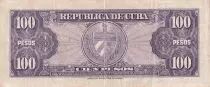Kuba 100 Pesos - F. Aguilera -  Coat of arms - 1958 - VF - P.82a