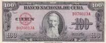 Kuba 100 Pesos - F. Aguilera -  Coat of arms - 1958 - XF - P.82b