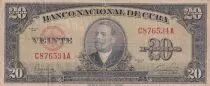 Kuba 20 Pesos - Antonio Maceo - 1949 - P.80a
