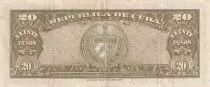 Kuba 20 Pesos - Antonio Maceo - 1949 - P.80a