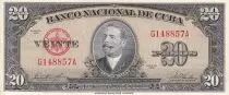 Kuba 20 Pesos - Antonio Maceo - 1960 - NEUF - P.80b