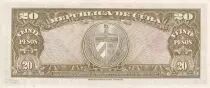 Kuba 20 Pesos - Antonio Maceo - 1960 - NEUF - P.80b