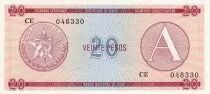 Kuba 20 Pesos - Arms - 1985 - Serial CE - P.FX5