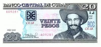 Kuba 20 Pesos 2020 - C. Cienfuegos - Agricultural - Serial CX-18