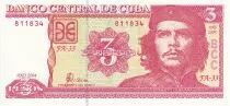 Kuba 3 Pesos - Che Guevara - 2004 - UNC - P.127