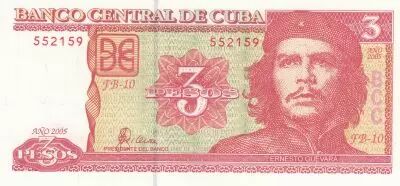 Kuba 3 pesos, Cuba, Ernesto Guevara (2005) - Serial FB-10