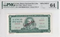 Kuba 5 Pesos - Antonio Maceo - 1984 - Serial YA.00