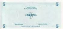 Kuba 5 Pesos - Arms - 1987 - Serial FE - P.FX13a