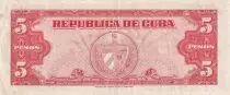 Kuba 5 Pesos - Maximo - Gomez - Coat of arms - 1949 - VF - P.78a