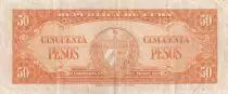 Kuba 50 Pesos - Calixto G. Iniguez - 1958 - VF - P.81b