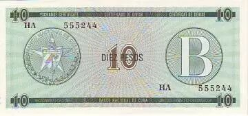 Kuba FX.8 10 Pesos, Serie B - Los Angeles de Jagua