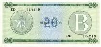 Kuba FX.9 20 Pesos, Serie B - Real Fuerza