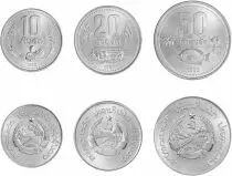 Laos 10,20 et 50 att - Set of 3 Coins - 1980 - AU