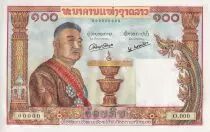 Laos 100 Kip - S. Vong - Woman - ND (1957) - Specimen - P.6s